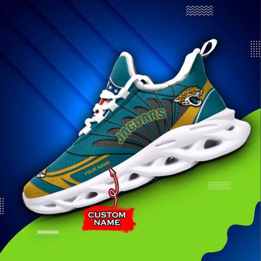 Jacksonville Jaguars Custom Name Max Soul Shoes V09 - Image 4