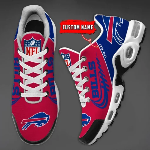 Buffalo Bills Custom Name Air Cushion Sports Shoes V20 - Image 4