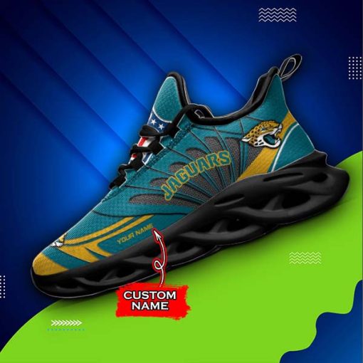 Jacksonville Jaguars Custom Name Max Soul Shoes V09 - Image 5