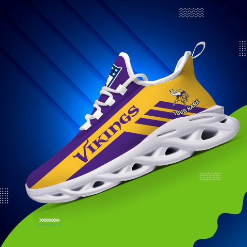 Minnesota Vikings Custom Name Max Soul Shoes V04 - Image 5