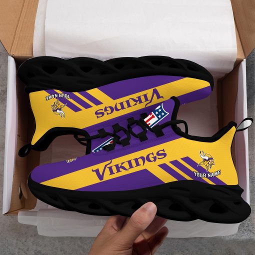 Minnesota Vikings Custom Name Max Soul Shoes V04 - Image 8