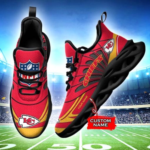 Kansas City Chiefs Custom Name Max Soul Shoes V09 - Image 3