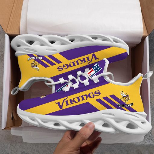 Minnesota Vikings Custom Name Max Soul Shoes V04 - Image 9
