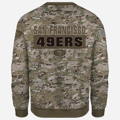 San Francisco 49ers Hoodies and T-Shirts Camo Styles 3D Print V25 - Image 8