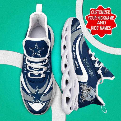 Dallas Cowboys Shoes Fashion Custom Name Shoes V38 - Image 3
