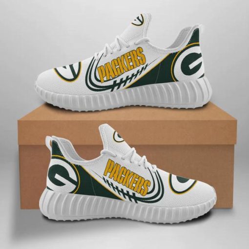 Green Bay Packers Sneakers Big Logo YZ Shoes V54 - Image 5