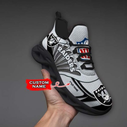 Las Vegas Raiders Custom Name Max Soul Shoes V09 - Image 6