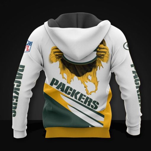 Green Bay Packers Hoodie Cool Graphic V24 - Image 3