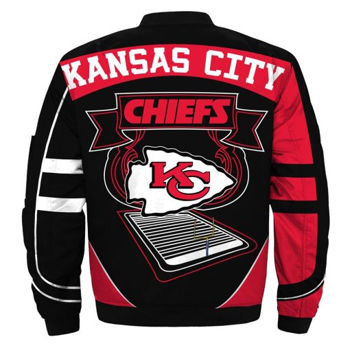 Kansas City Chiefs Bomber Jacket Winter Coat V52 - Image 3