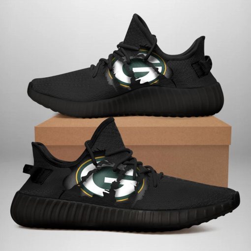 Green Bay Packers White Minimalism Shoes V05 - Image 3