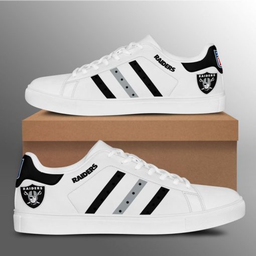 Las Vegas Raiders Smith Low Top Shoes V10 - Image 3