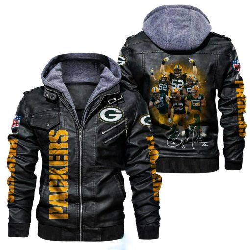 Green Bay Packers Champions Leather Jacket V33 - Image 2