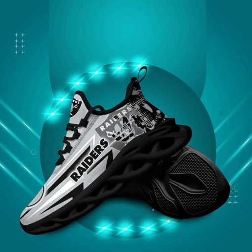 Las Vegas Raiders Max Soul Running Sneakers For Men And Women V51 - Image 6