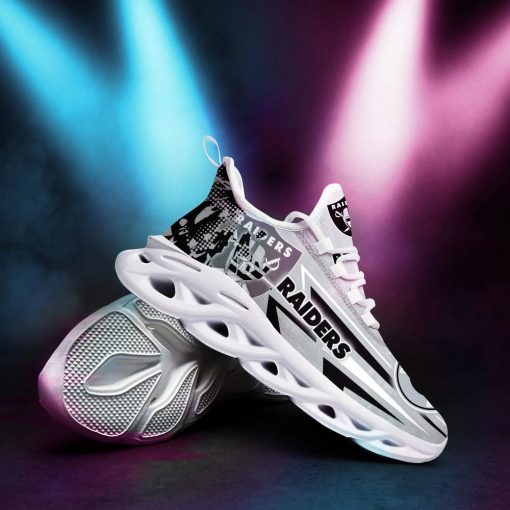 Las Vegas Raiders Max Soul Running Sneakers For Men And Women V51 - Image 4