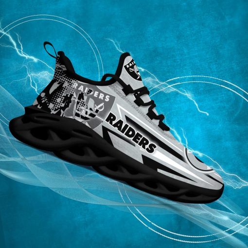 Las Vegas Raiders Max Soul Running Sneakers For Men And Women V51 - Image 5