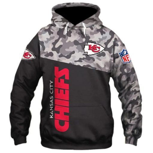 Kansas City Chiefs Military Hoodies 3D Sweatshirt V07 - Image 3