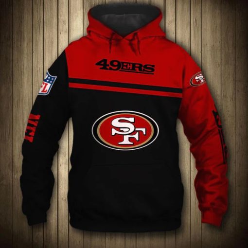 San Francisco 49ers Hoodies Cheap 3D Sweatshirt Pullover V44