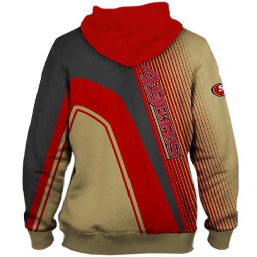 San Francisco 49ers Hoodies Cheap 3D Sweatshirt Pullover V53 - Image 3