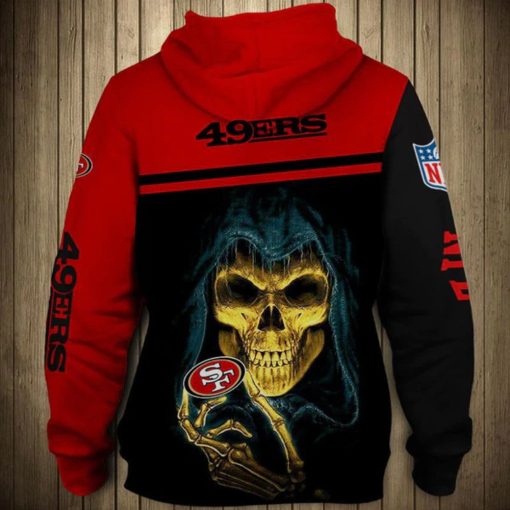 San Francisco 49ers Hoodies Cheap 3D Sweatshirt Pullover V44 - Image 2