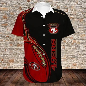 49ers aloha shirt, 49ers hawaiian, 49ers hawaiian shirt, hawaiian 49ers shirt, niners hawaiian shirt, san francisco 49ers hawaiian shirt