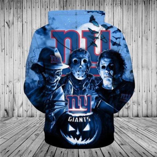 New York Giants Hoodies 3D Halloween Horror Night V14 - Image 3