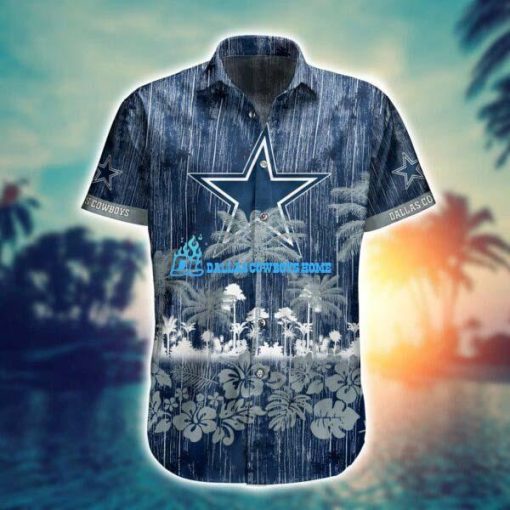 Dallas Cowboys Hawaiian Button Up Shirt V32 - Image 3