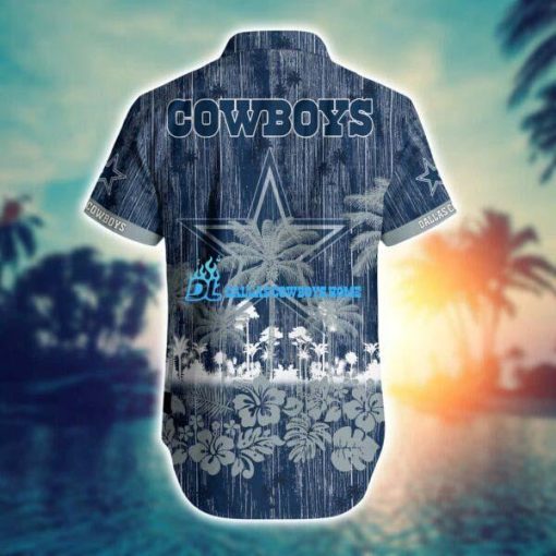 Dallas Cowboys Hawaiian Button Up Shirt V32 - Image 4