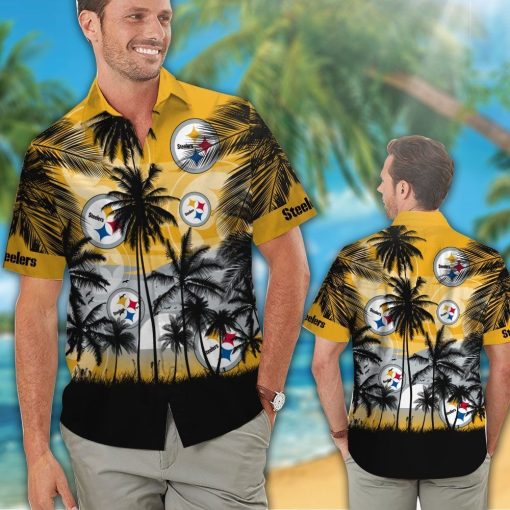 Pittsburgh Steelers Tropical Hawaiian Shirt V40 - Image 3