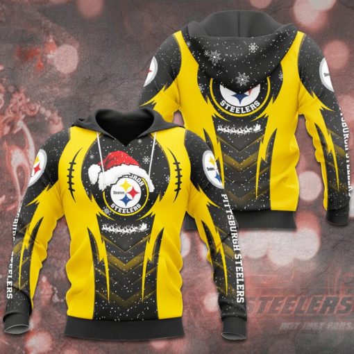 Pittsburgh Steelers Christmas 3D Hoodie V14 - Image 2