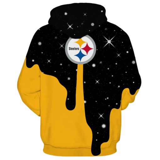 Pittsburgh Steelers 3D Hoodie Black and Yellow V40 - Image 3