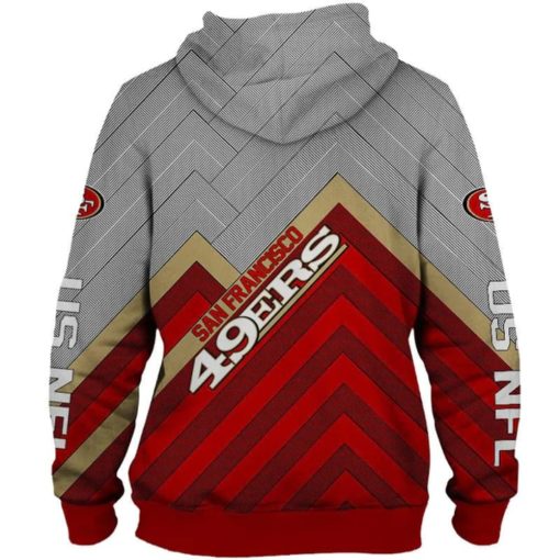 San Francisco 49ers Hoodie 3D Sweatshirt Pullover V26 - Image 4