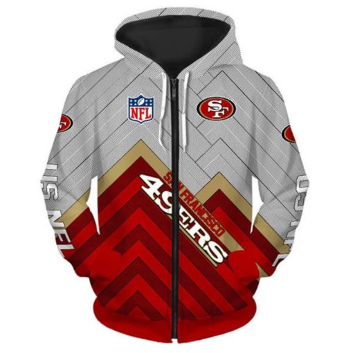 San Francisco 49ers Hoodie 3D Sweatshirt Pullover V26 - Image 3