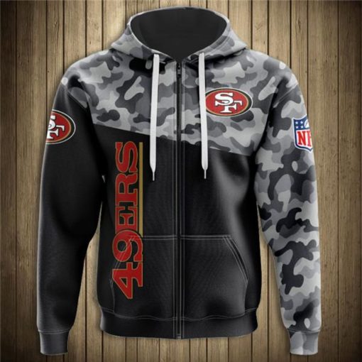 San Francisco 49ers Hoodie 3D Sweatshirt Football V32 - Image 3