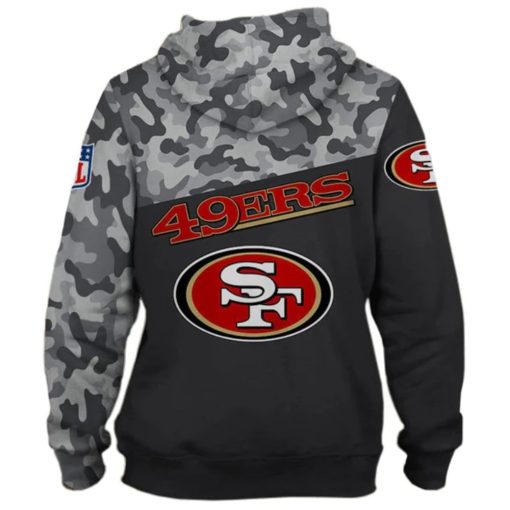 San Francisco 49ers Hoodie 3D Sweatshirt Football V32 - Image 4