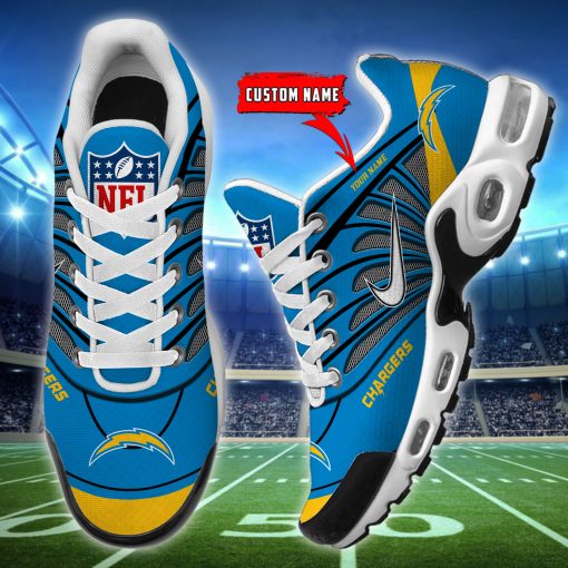 Customize Your Name with Los Angeles Chargers Ver 39 Sport Shoes - Image 3