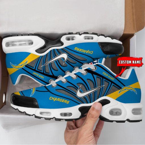 Customize Your Name with Los Angeles Chargers Ver 39 Sport Shoes - Image 2