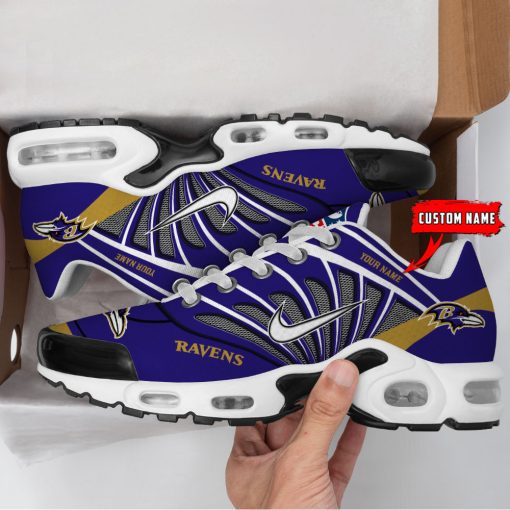 Customize Your Name with Baltimore Ravens Ver 39 Sport Shoes NF - Image 2