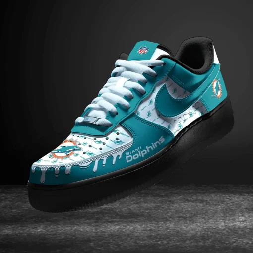 Miami Dolphins Shoes AF1 Perfect Gift For Fans V11 - Image 3