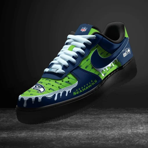 Seattle Seahawks Shoes AF1 Perfect Gift For Fans V11 - Image 3