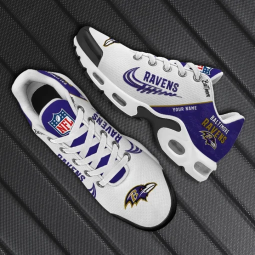 Customize Your Name with Baltimore Ravens Ver 28 Sport Shoes NF - Image 3