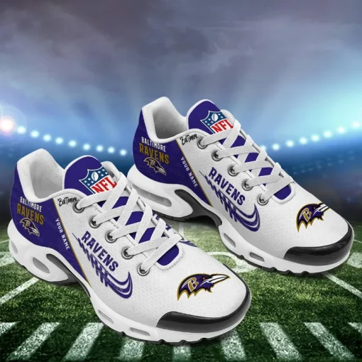 Customize Your Name with Baltimore Ravens Ver 28 Sport Shoes NF - Image 4