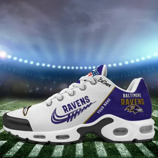 Customize Your Name with Baltimore Ravens Ver 28 Sport Shoes NF - Image 5