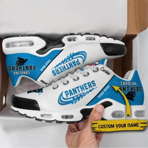 Customize Your Name with Carolina Panthers Ver 28 Sport Shoes NF - Image 2