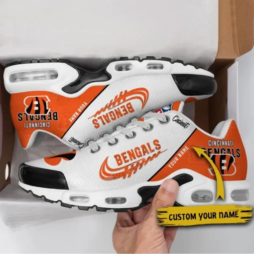 Customize Your Name with Cincinnati Bengals Ver 28 Sport Shoes NF - Image 2