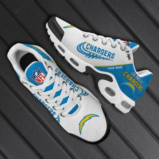 Customize Your Name with Los Angeles Chargers Ver 28 Sport Shoes NF - Image 3