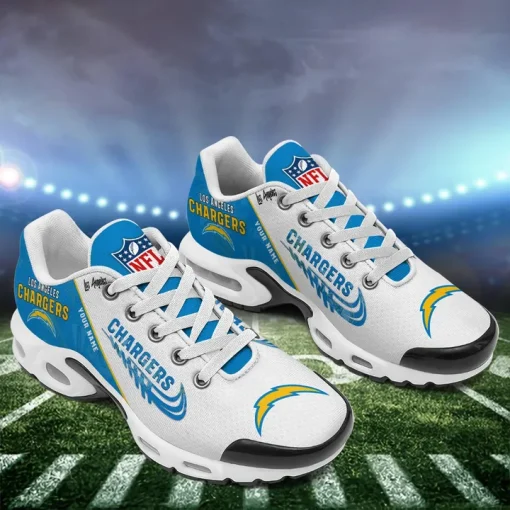 Customize Your Name with Los Angeles Chargers Ver 28 Sport Shoes NF - Image 4