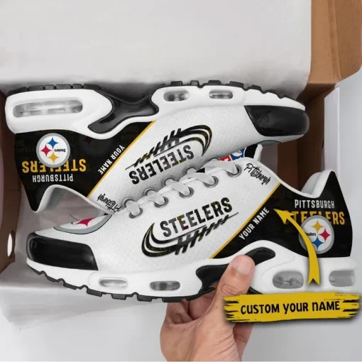 Customize Your Name with Pittsburgh Steelers Ver 28 Sport Shoes NF - Image 2