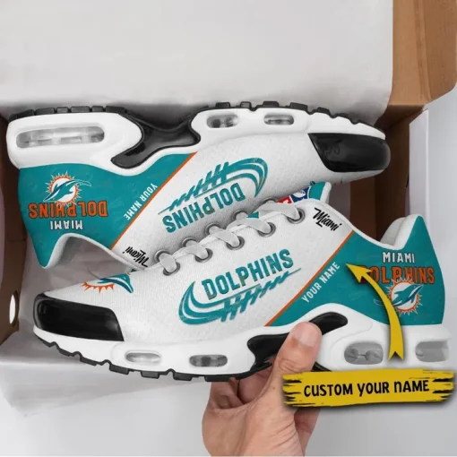Customize Your Name with Miami Dolphins Ver 28 Sport Shoes NF - Image 2