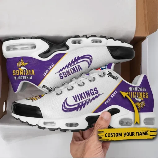Customize Your Name with Minnesota Vikings Ver 28 Sport Shoes NF - Image 2