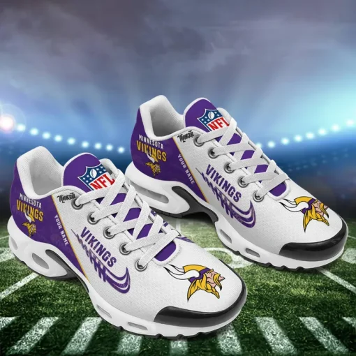 Customize Your Name with Minnesota Vikings Ver 28 Sport Shoes NF - Image 4